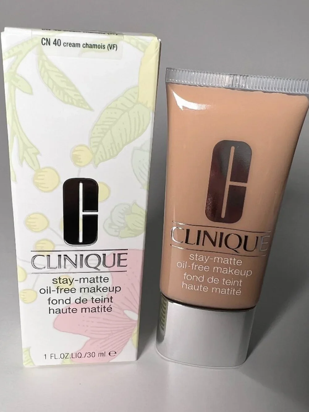 Clinique Stay Matte Oil Free Makeup 40 Cream Chamois Full Size 1 fl oz SEALED